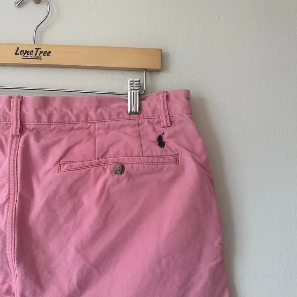 Polo Ralph Lauren Men’s Shorts Size 34 Salmon Pink “The Polo Chino” Preppy